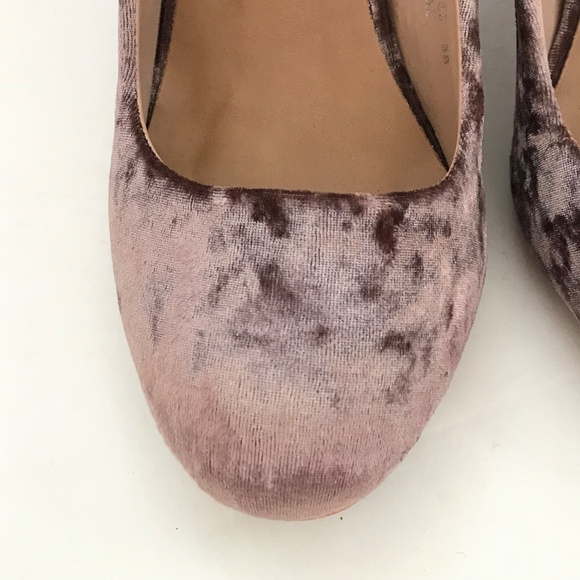 PATRIZIA By SPRING STEP Velvet Heels Block Heel Pump Lilac Size 7.5 - Picture 5 of 16
